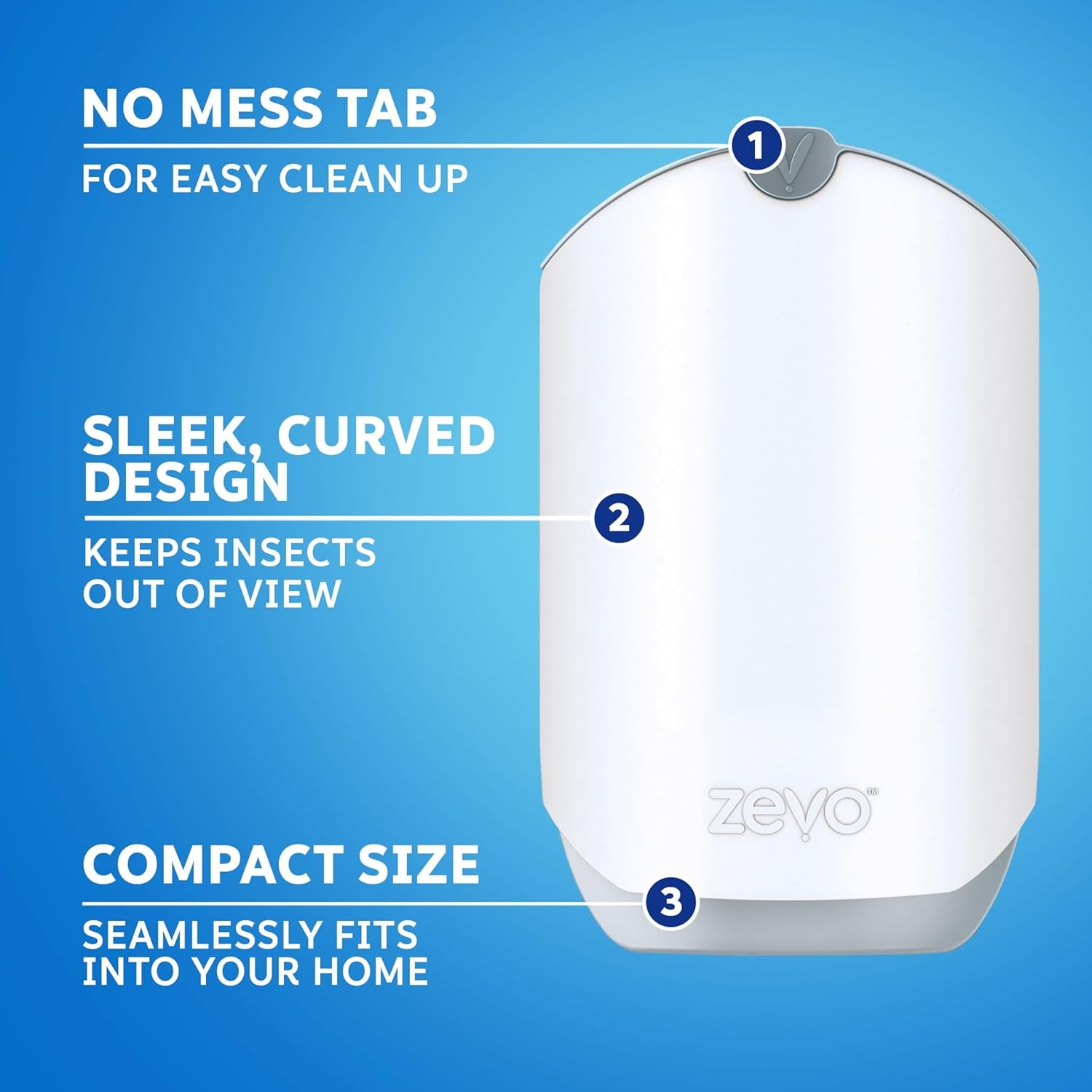 Flying Insect Trap, Fly Trap Captures Houseflies, Fruit Flies, and Gnats (1 Plug-In Base + 1 Cartridge)